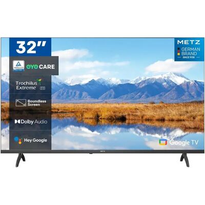 Metz 32MTE6000Y TV 32" HD Google TV Eyecare 3.0, HDR10, Dolby Audio, Mando Bluetooth, Marco sin bordes, Negro Metz 32MTE6000Y TV 32" HD Google TV Eyecare 3.0, HDR10, Dolby Audio, Mando Bluetooth, Marco sin bordes, Negro