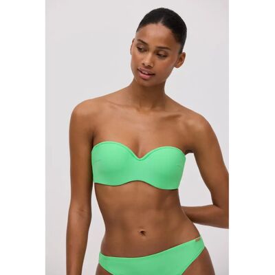 Ysabel Mora - Top bikini bandeau verde copa B Ysabel Mora - Top bikini bandeau verde copa B