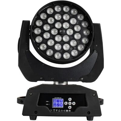 SHEHDS 36x18W LED Zoom Wash cabeza móvil iluminación botón versión RGBWA + Color UV para discoteca boda SHEHDS 36x18W LED Zoom Wash cabeza móvil iluminación botón versión RGBWA + Color UV para discoteca boda