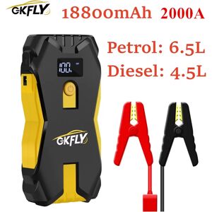 GKFLY Arrancador de coche portátil 2000A - Banco de energía 12V GKFLY Arrancador de coche portátil 2000A - Banco de energía 12V