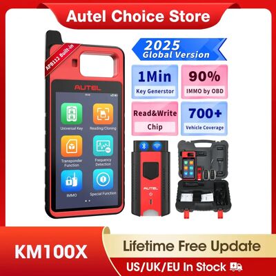 Autel MaxiIM KM100 KM100X llave Fob programador herramienta inmovilizador 60s creación clave IMMO aprendizaje Chip lectura herramienta de clonación para 95% de coches Autel MaxiIM KM100 KM100X llave Fob programador herramienta inmovilizador 60s creación clave IMMO aprendizaje Chip lectura herramienta de clonación para 95% de coches
