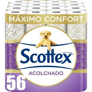Ninguno Papel higiénico Scottex 8 rollos(7PACK) acolchado 56 rollos en total con 3 capas de confort y suavidad Ninguno Papel higiénico Scottex 8 rollos(7PACK) acolchado 56 rollos en total con 3 capas de confort y suavidad