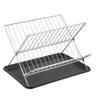 Ninguno STARLEY- Escurreplatos plegable acero con bandeja 2 pisos, rejilla plegable y bandeja de secado para el fregadero, almacenamiento y estantería para platos,36x26x30.5cm Ninguno STARLEY- Escurreplatos plegable acero con bandeja 2 pisos, rejilla plegable y bandeja de secado para el fregadero, almacenamiento y estantería para platos,36x26x30.5cm