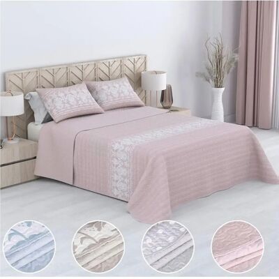 NONE Colcha Bouti Estampada para Verano y Entretiempo 100% Poliéster. Incluye Funda de Cojín 50 x70cm, Cubre Cama Fina, Ligera y Suave. Primavera Verano NONE Colcha Bouti Estampada para Verano y Entretiempo 100% Poliéster. Incluye Funda de Cojín 50 x70cm, Cubre Cama Fina, Ligera y Suave. Primavera Verano