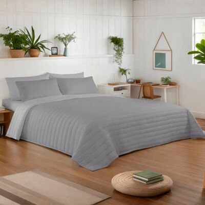 Ninguno NATURALS - Colcha Bouti Reversible Bicolor - Microfibra Extrasuave - Relleno 100 Gramos (Cama 90/105 - 135/150 - 180) - Cubrecama Acolchado a Líneas - Ideal Primavera y Verano - Fabricado en España Ninguno NATURALS - Colcha Bouti Reversible Bicolor - Microfibra Extrasuave - Relleno 100 Gramos (Cama 90/105 - 135/150 - 180) - Cubrecama Acolchado a Líneas - Ideal Primavera y Verano - Fabricado en España