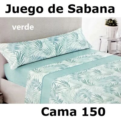 Juego Sábanas para Cama De 150, 3 Piezas ,Sábana Bajera, Encimera, Funda de Almohada,microfibra 100% poliester,cm,fespu Juego Sábanas para Cama De 150, 3 Piezas ,Sábana Bajera, Encimera, Funda de Almohada,microfibra 100% poliester,cm,fespu