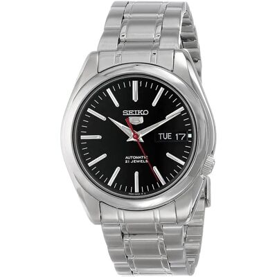 Reloj automático hombre Seiko 5 SNKL45K1 dial negro 38mm correa acero Reloj automático hombre Seiko 5 SNKL45K1 dial negro 38mm correa acero