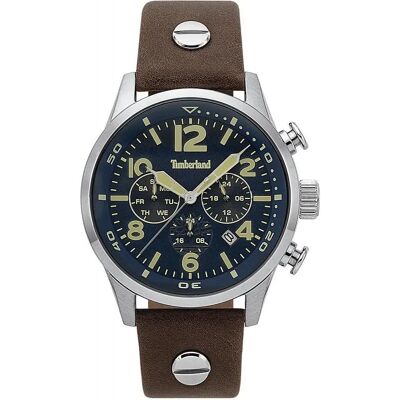 Timberland Reloj Hombre Analogico Cuarzo con Correa de Cuero TBL.15376JS-03 Timberland Reloj Hombre Analogico Cuarzo con Correa de Cuero TBL.15376JS-03