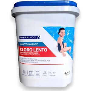 Ninguno Cloro Lento en tabletas AstralPool 5 kg Ref. 75162 Tricloro Estabilizado de Alta Pureza para Piscinas Clorador Profesional de Disolución Lenta Agua Cristalina sin Algas Mantenimiento Eficaz Ninguno Cloro Lento en tabletas AstralPool 5 kg Ref. 75162 Tricloro Estabilizado de Alta Pureza para Piscinas Clorador Profesional de Disolución Lenta Agua Cristalina sin Algas Mantenimiento Eficaz