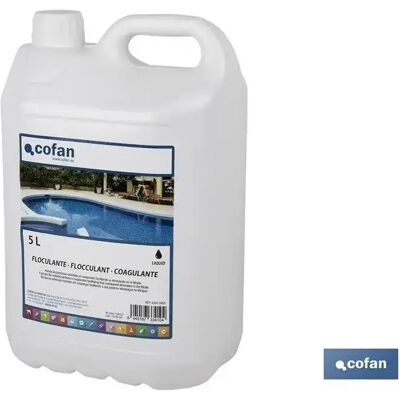 Floculante Líquido Cofan - Clarifica Agua Piscina - 5 Litros Floculante Líquido Cofan - Clarifica Agua Piscina - 5 Litros