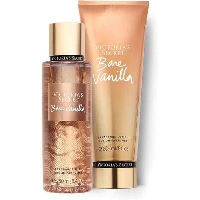 Victoria´s Secret Bare Vanilla Bruma y Loción Perfumada Corporal 250 ml y 236 ml Paquete de 2 Unidades (1 x 250 ml + 1 x 236 ml) - Victoria Secret Victoria´s Secret Bare Vanilla Bruma y Loción Perfumada Corporal 250 ml y 236 ml Paquete de 2 Unidades (1 x 250 ml + 1 x 236 ml) - Victoria Secret