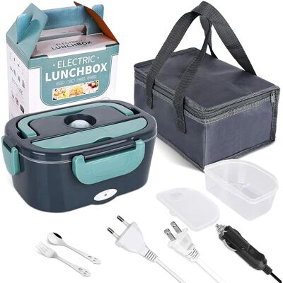 Other Fiambrera eléctrica de 1,5 L y 60W, calentador de alimentos portátil para coche o hogar, a prueba de fugas, calentador de almuerzo en microondas para camiones Other Fiambrera eléctrica de 1,5 L y 60W, calentador de alimentos portátil para coche o hogar, a prueba de fugas, calentador de almuerzo en microondas para camiones
