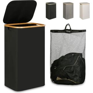 NONE Cesto de Ropa Sucia de Bambú con Tapa y Asas: 72L o 100 L, 2 Clasificaciones, Plegable, Bolsa Interior Lavable a Máquina - Solución Elegante y Práctica para la Lavandería en tu Dormitorio ,Cubo Ropa NONE Cesto de Ropa Sucia de Bambú con Tapa y Asas: 72L o 100 L, 2 Clasificaciones, Plegable, Bolsa Interior Lavable a Máquina - Solución Elegante y Práctica para la Lavandería en tu Dormitorio ,Cubo Ropa