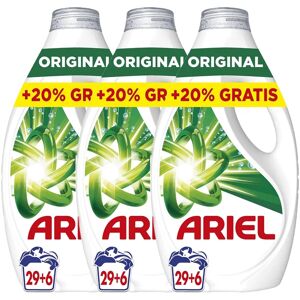 Pack De Ariel Detergente Lavadora Liquido 35 Lavados o 70 Lavados o 105 Lavados, Original, Jabon Limpieza Mejorada en Ciclos Mas Frios con la Exclusiva Tecnologia de limpieza en Frio Pack De Ariel Detergente Lavadora Liquido 35 Lavados o 70 Lavados o 105 Lavados, Original, Jabon Limpieza Mejorada en Ciclos Mas Frios con la Exclusiva Tecnologia de limpieza en Frio