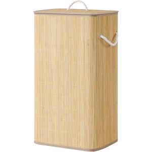 SONGMICS Cesto para Ropa con Tapa, 90 L, Recogedor de Ropa de Bambú, Rectangular, Caja para Ropa con Asas, Plegable, Bolsa de Ropa Extraíble y Lavable a Máquina, Natural SONGMICS Cesto para Ropa con Tapa, 90 L, Recogedor de Ropa de Bambú, Rectangular, Caja para Ropa con Asas, Plegable, Bolsa de Ropa Extraíble y Lavable a Máquina, Natural