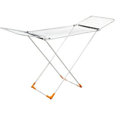 Cofan Tendedero de Suelo Con Alas Plegables y Ruedas Fabricado en Acero y Polipropileno Medidas: 51 x 175 x 84 x 95 cm Cofan Tendedero de Suelo Con Alas Plegables y Ruedas Fabricado en Acero y Polipropileno Medidas: 51 x 175 x 84 x 95 cm