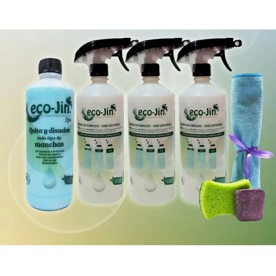 Ninguno KIT DE INICIO ECO-JIN DETERGENTE EXTRA CONCENTRADO VARIOS AROMAS + 3 DIFUSORES para realizar mezclas + BAYETA Y ESTROPAJOS - PRODUCTO REVOLUCIONARIO DEL QUE TODO EL MUNDO HABLA - Ninguno KIT DE INICIO ECO-JIN DETERGENTE EXTRA CONCENTRADO VARIOS AROMAS + 3 DIFUSORES para realizar mezclas + BAYETA Y ESTROPAJOS - PRODUCTO REVOLUCIONARIO DEL QUE TODO EL MUNDO HABLA -