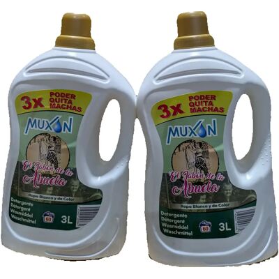 Ninguno DETERGENTE LIQUIDO JABON DE LA ABUELA MUXAM 3L PACK 2 UNI Ninguno DETERGENTE LIQUIDO JABON DE LA ABUELA MUXAM 3L PACK 2 UNI
