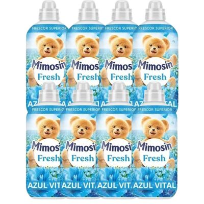 NONE PACK de 8 - Mimosín suavizante concentrado extra fragancia Azul Vital fresh 8 botellas de 56 dosis NONE PACK de 8 - Mimosín suavizante concentrado extra fragancia Azul Vital fresh 8 botellas de 56 dosis