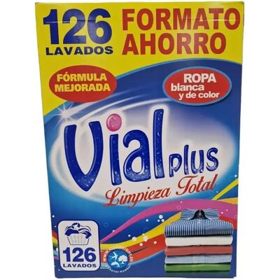 Ninguno Detergente en polvo VIALPLUS limpieza total 126 lavados formato ahorro Ninguno Detergente en polvo VIALPLUS limpieza total 126 lavados formato ahorro