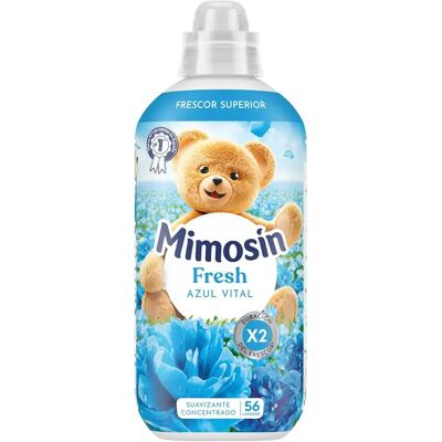 NONE PACK de 4 - Mimosín suavizante concentrado extra fragancia Azul Vital 4 botellas de 56 dosis NONE PACK de 4 - Mimosín suavizante concentrado extra fragancia Azul Vital 4 botellas de 56 dosis