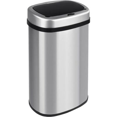 T-LoVendo Cubo de Basura Automatico Cocina con Sensor de Movimiento Inteligente Sin Contacto 50 litros Acero INOX Tapa Automática Carga con Pilas o Batería. Diseño moderno para hogar oficina y T-LoVendo Cubo de Basura Automatico Cocina con Sensor de Movimiento Inteligente Sin Contacto 50 litros Acero INOX Tapa Automática Carga con Pilas o Batería. Diseño moderno para hogar oficina y