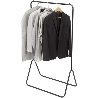 Ninguno Perchero Burro Metálico Multifuncional 80 x 44.5 x 145.5 CM – Soporte de Ropa con Barra Antideslizante y Tope de Seguridad – Fácil Montaje sin Herramientas, Diseño Minimalista, Ideal para Dormitorios, Ninguno Perchero Burro Metálico Multifuncional 80 x 44.5 x 145.5 CM – Soporte de Ropa con Barra Antideslizante y Tope de Seguridad – Fácil Montaje sin Herramientas, Diseño Minimalista, Ideal para Dormitorios,