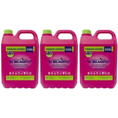 Ninguno El Milagrito Pack 3Desengrasante Garrafa 5L Limpiador Multiusos Ninguno El Milagrito Pack 3Desengrasante Garrafa 5L Limpiador Multiusos