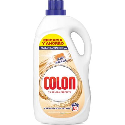 Ninguno Colon Detergente para la Ropa Gel Marsella 120 lavados 5,4 litros, Limpieza Profunda, Fragancia Duradera Ninguno Colon Detergente para la Ropa Gel Marsella 120 lavados 5,4 litros, Limpieza Profunda, Fragancia Duradera