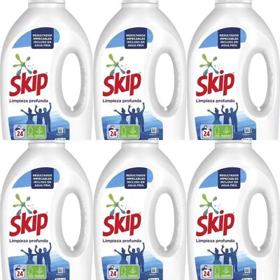 Ninguno 6bote*24lavados Skip Limpieza profunda Detergente líquido 24 lavados Ninguno 6bote*24lavados Skip Limpieza profunda Detergente líquido 24 lavados