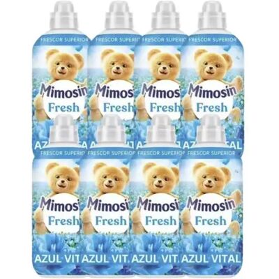 NONE PACK de 8 - Mimosín suavizante concentrado extra fragancia Azul Vital fresh 8 botellas de 56 dosis- Mimosín suavizante concentrado hipoalergénico Suave y Delicado Caricias- Concentrado Sueño de Jazmin NONE PACK de 8 - Mimosín suavizante concentrado extra fragancia Azul Vital fresh 8 botellas de 56 dosis- Mimosín suavizante concentrado hipoalergénico Suave y Delicado Caricias- Concentrado Sueño de Jazmin