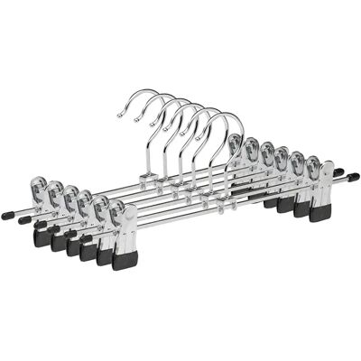 Ninguno Aicasa Perchas Metálicas para Pantalones 30 cm, con Gancho de Acero y Pinzas en los Extremos Giratorio 360°,Colgadores Antideslizantes para Ropa, Faldas, Calcetines Organizador de vestidos Hogar Ninguno Aicasa Perchas Metálicas para Pantalones 30 cm, con Gancho de Acero y Pinzas en los Extremos Giratorio 360°,Colgadores Antideslizantes para Ropa, Faldas, Calcetines Organizador de vestidos Hogar