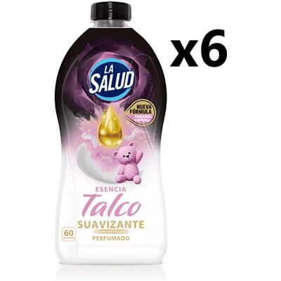 Ninguno PACK de 6 - Suavizante LA SALUD 360 dosis, 6 botellas, esencia talco concentrado Ninguno PACK de 6 - Suavizante LA SALUD 360 dosis, 6 botellas, esencia talco concentrado