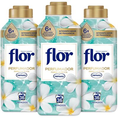 Flor Perfumador Para la Ropa Fragancia Nenuco 3x 720ml, Disolución Perfecta, Elegante Flor Perfumador Para la Ropa Fragancia Nenuco 3x 720ml, Disolución Perfecta, Elegante