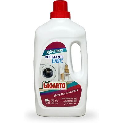 Lagarto - caja 10 botellas detergente liquido BASIC 21 lavados Lagarto - caja 10 botellas detergente liquido BASIC 21 lavados
