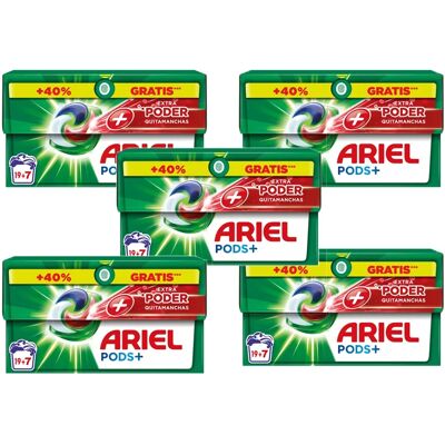 Ninguno Pack de Ariel All-in-1 Cápsulas Detergente para Lavadora – 78 o 130 Lavados (19+7 x3 o x5), limpieza profunda y extra poder quitamanchas Ninguno Pack de Ariel All-in-1 Cápsulas Detergente para Lavadora – 78 o 130 Lavados (19+7 x3 o x5), limpieza profunda y extra poder quitamanchas