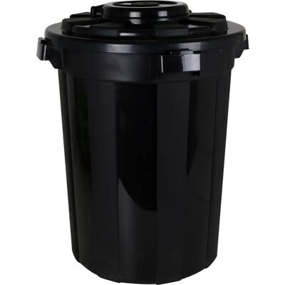 Ninguno Dem - Cubo Basura 50L con Tapa y Anclaje HOP - Capacidad Ampliada, Fácil de Limpiar, Diseño Elegante, Resistente a Golpes, Tapa Antiolores Ninguno Dem - Cubo Basura 50L con Tapa y Anclaje HOP - Capacidad Ampliada, Fácil de Limpiar, Diseño Elegante, Resistente a Golpes, Tapa Antiolores