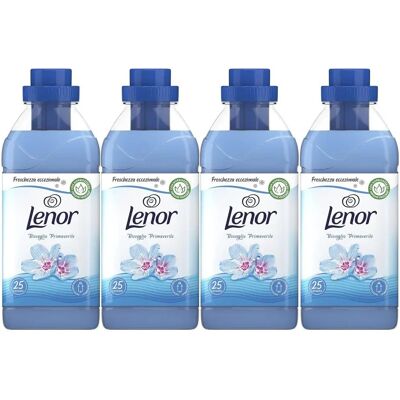 LENOR Suavizante Concentrado, Pack Ahorro 4X25 Lavados, TOTAL 100 Dosis, Suavizante Para Lavadora, Frescor Duradero y Ropa Fresca LENOR Suavizante Concentrado, Pack Ahorro 4X25 Lavados, TOTAL 100 Dosis, Suavizante Para Lavadora, Frescor Duradero y Ropa Fresca