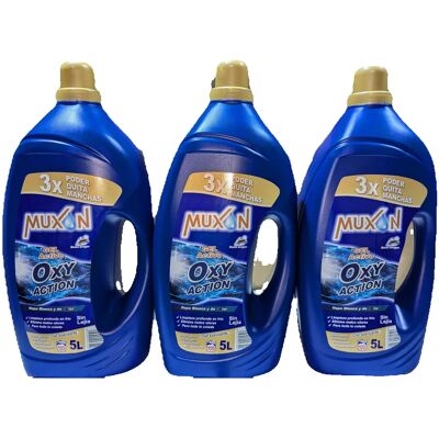 Ninguno DETERGENTE QUITA MANCHAS GEL ACTIVO OXY ACTION 5L PACK 3 UNI Ninguno DETERGENTE QUITA MANCHAS GEL ACTIVO OXY ACTION 5L PACK 3 UNI