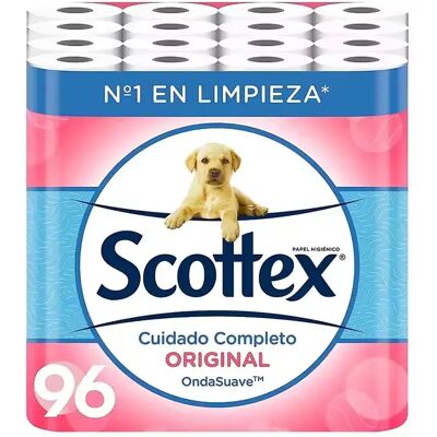 Scottex Orginal Papel Higiénico 96 rollos,12rollos*8paquete,rollos dos capas que proporcionan el equlibro adecuado en suavidad Scottex Orginal Papel Higiénico 96 rollos,12rollos*8paquete,rollos dos capas que proporcionan el equlibro adecuado en suavidad