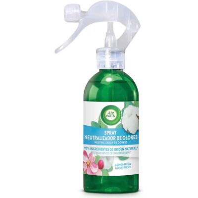 Air Wick Spray de Algodón Fresco Lavanda Jazmín - Neutralizador de Olores Air Wick Spray de Algodón Fresco Lavanda Jazmín - Neutralizador de Olores