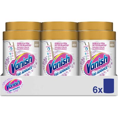 Ninguno Vanish Oxi Advance Quitamanchas para la Ropa Blanca, elimina olores, potenciador de Lavado en polvo - 6x400 gr Ninguno Vanish Oxi Advance Quitamanchas para la Ropa Blanca, elimina olores, potenciador de Lavado en polvo - 6x400 gr
