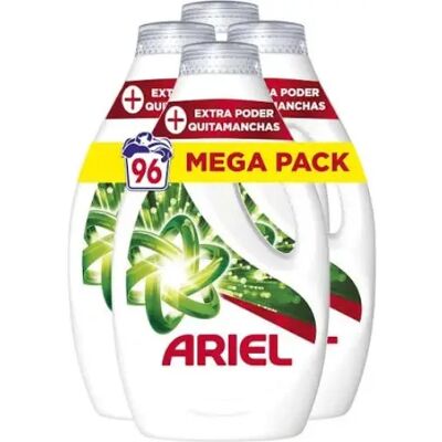 Ninguno Ariel Detergente Lavadora Liquido, 96 Lavados (4x24), Jabon Quitamanchas, Mas Poder Extra Quitamanchas, Limpieza Profunda Ninguno Ariel Detergente Lavadora Liquido, 96 Lavados (4x24), Jabon Quitamanchas, Mas Poder Extra Quitamanchas, Limpieza Profunda