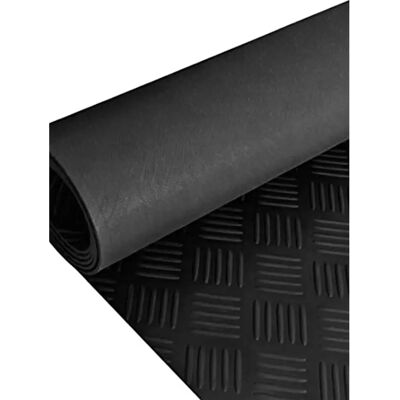 JARDIN202 - Estera Antideslizante Suelo Caucho Goma 3mm - Cuadro de Rayas JARDIN202 - Estera Antideslizante Suelo Caucho Goma 3mm - Cuadro de Rayas