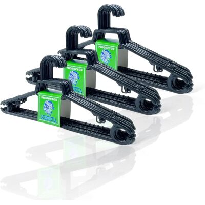 Ninguno Perchas de Plastico Antideslizantes MINOKUA - Negro 39x17 Ninguno Perchas de Plastico Antideslizantes MINOKUA - Negro 39x17