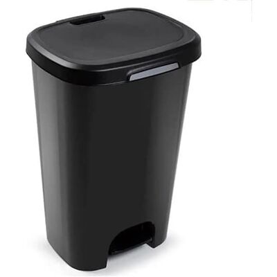 Ninguno C.A - Cubo de Basura de Plástico con Apertura a Pedal - Libre de BPA - 50 Litros - 63.5cm x 41cm x 36cm Ninguno C.A - Cubo de Basura de Plástico con Apertura a Pedal - Libre de BPA - 50 Litros - 63.5cm x 41cm x 36cm