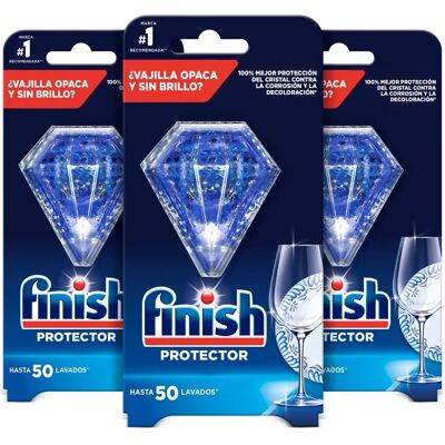 Finish - Protector Corrosión y Decoloración del Cristal, Lavavajillas, 3 Unidades, Protección Finish - Protector Corrosión y Decoloración del Cristal, Lavavajillas, 3 Unidades, Protección