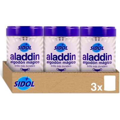 Aladdin Limpiador Metales y Plata Algodón Mágico Pack 3 Unidades x 75 Gramos Aladdin Limpiador Metales y Plata Algodón Mágico Pack 3 Unidades x 75 Gramos