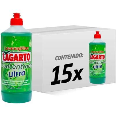 Lagarto Lavavajillas Mano Ultra - 750 ml CAJA de 15 Botellas Lagarto Lavavajillas Mano Ultra - 750 ml CAJA de 15 Botellas