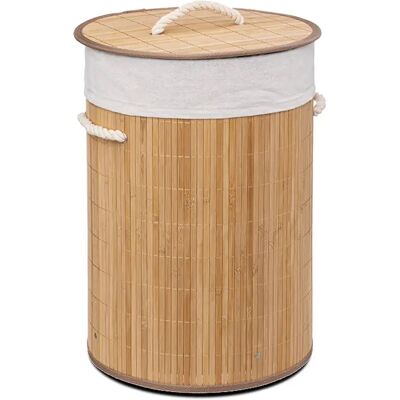 Acomoda Textil Cesta de Bambú Plegable con Tapa y Asas para Lavandería de Gran Capacidad. Cesto Grande Organizador para la Ropa con Bolsa Extraíble y Lavable Color Madera. Acomoda Textil Cesta de Bambú Plegable con Tapa y Asas para Lavandería de Gran Capacidad. Cesto Grande Organizador para la Ropa con Bolsa Extraíble y Lavable Color Madera.